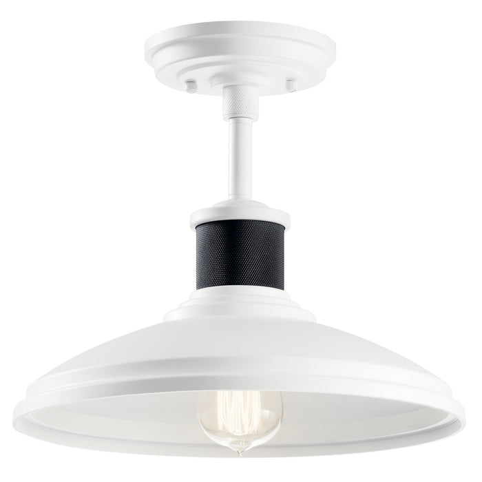 Kichler 49982WH One Light Outdoor Pendant/Semi Flush, White