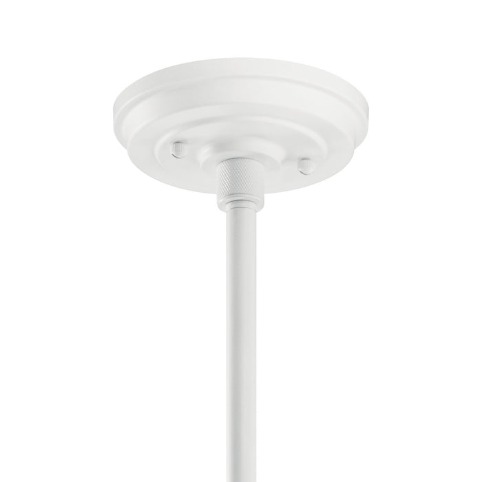 Kichler 49982WH One Light Outdoor Pendant/Semi Flush, White
