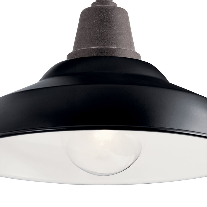 Kichler 49990BK One Light Outdoor Wall Mount, Black