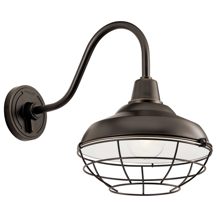 Kichler 49990OZ One Light Outdoor Wall Mount, Olde Bronze