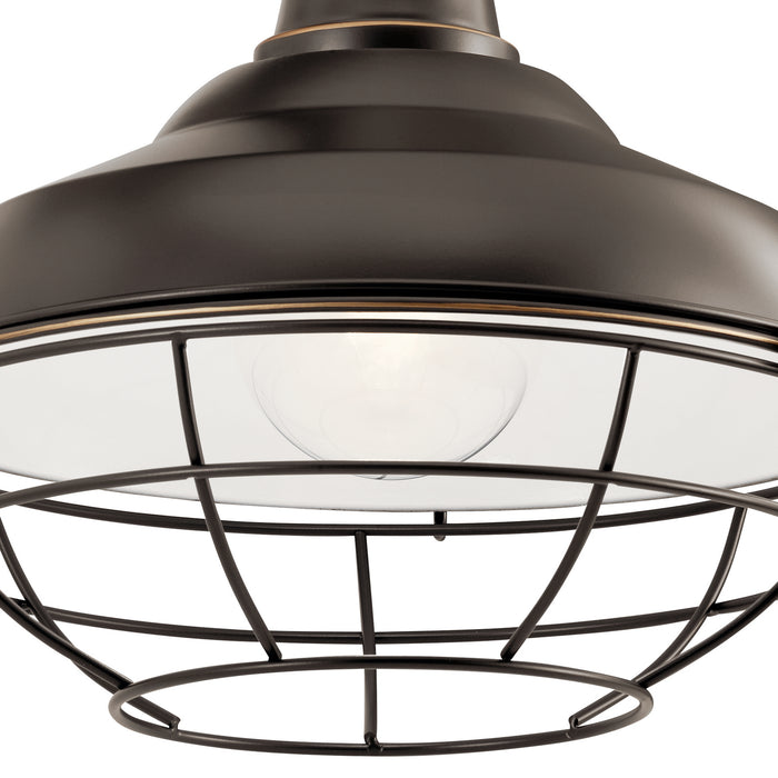 Kichler 49990OZ One Light Outdoor Wall Mount, Olde Bronze