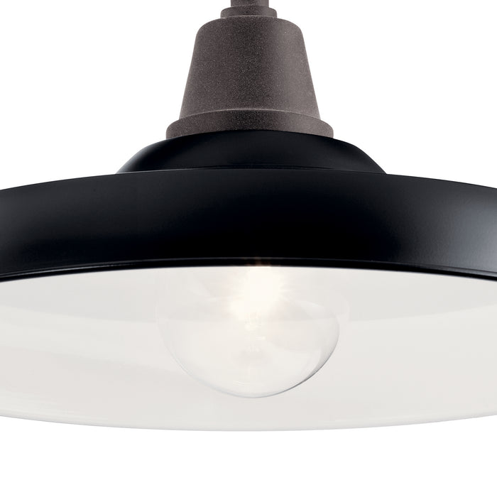 Kichler 49991BK One Light Outdoor Wall Mount, Black