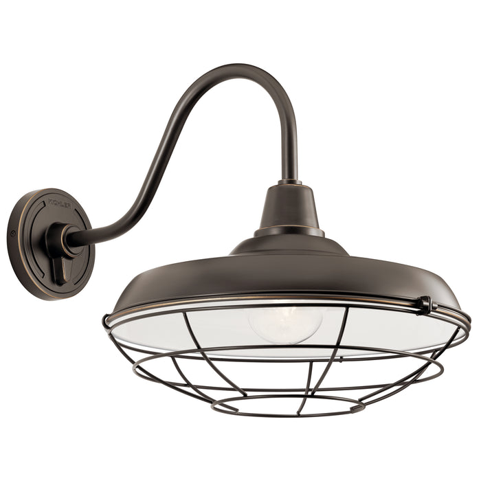 Kichler 49991OZ One Light Outdoor Wall Mount, Olde Bronze