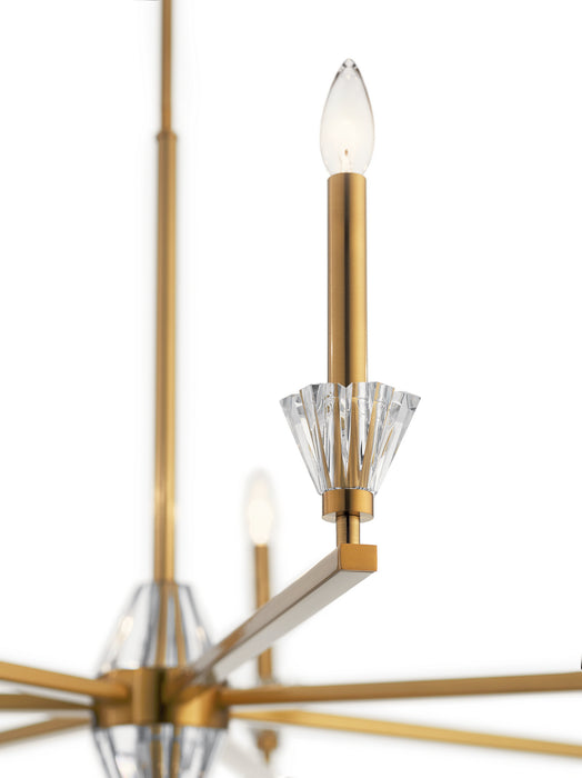 Kichler 52002FXG Seven Light Chandelier, Fox Gold