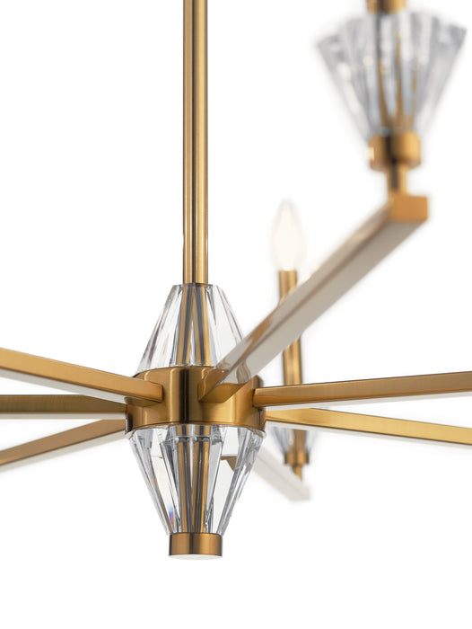 Kichler 52002FXG Seven Light Chandelier, Fox Gold