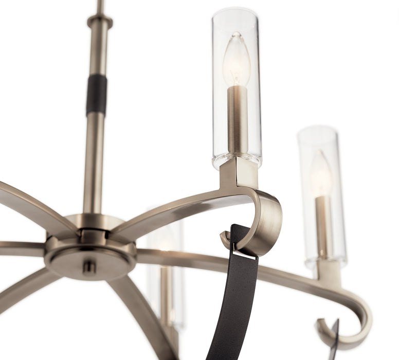 Kichler 52015CLP Six Light Chandelier, Classic Pewter