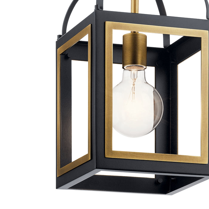 Kichler 52030BKNBR One Light Pendant, Black