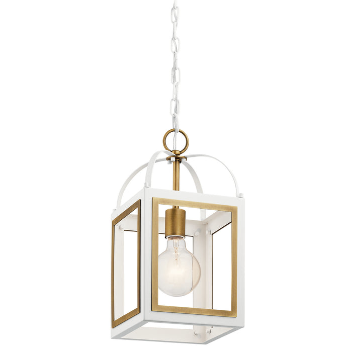 Kichler 52030WHNBR One Light Pendant, White