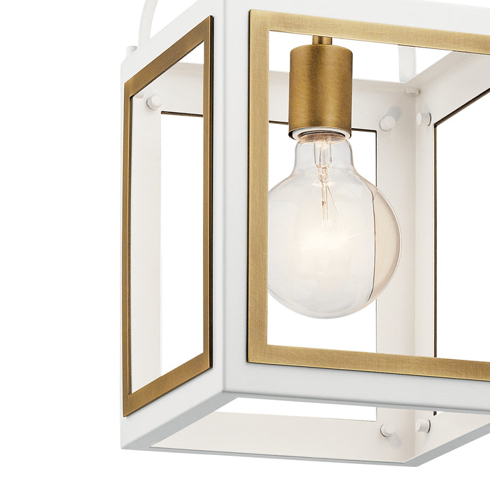 Kichler 52030WHNBR One Light Pendant, White