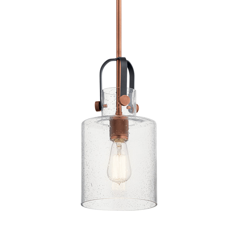 Kichler 52035ACO One Light Pendant, Antique Copper
