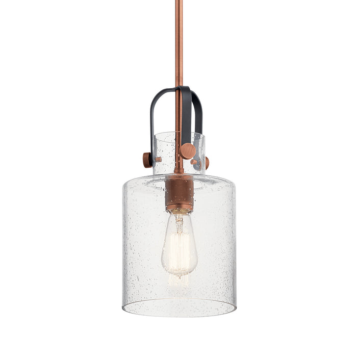 Kichler 52035ACO One Light Pendant, Antique Copper