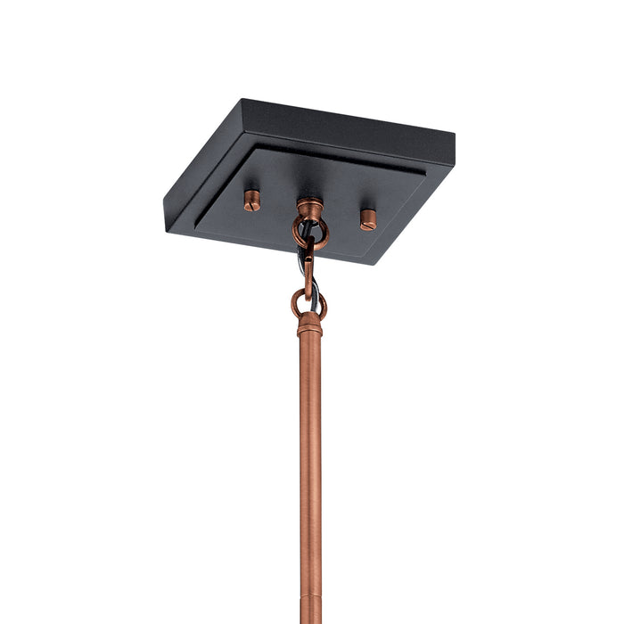 Kichler 52035ACO One Light Pendant, Antique Copper