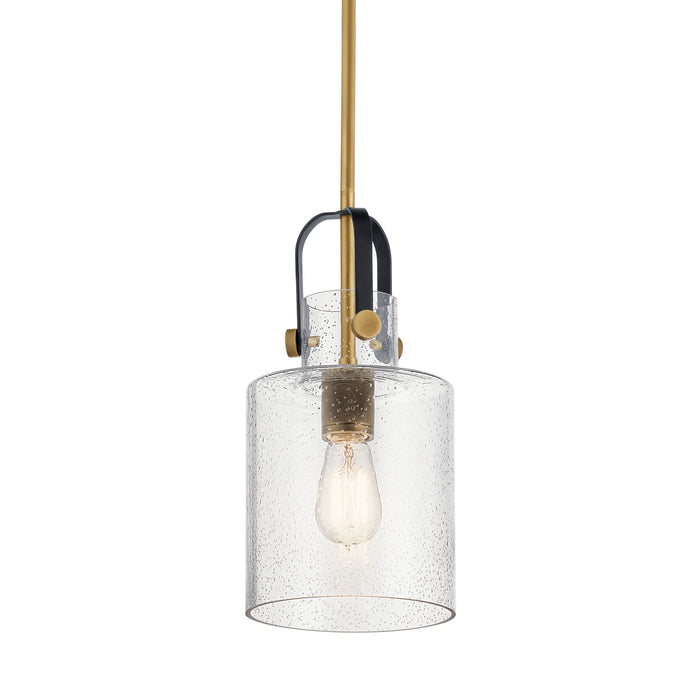 Kichler 52035NBR One Light Pendant, Natural Brass