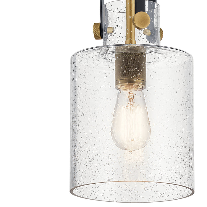 Kichler 52035NBR One Light Pendant, Natural Brass