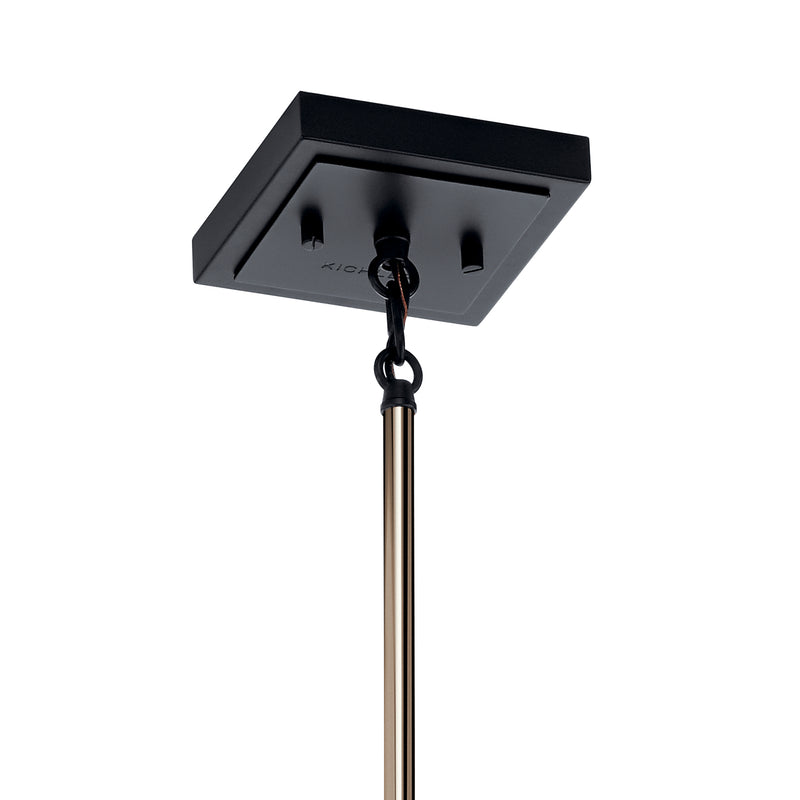 Kichler 52035PN One Light Pendant, Polished Nickel