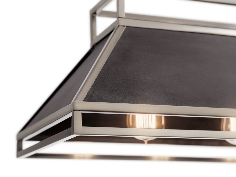 Kichler 52037CLP Five Light Linear Chandelier, Classic Pewter