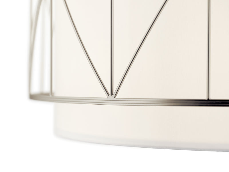 Kichler 52072SN Four Light Pendant, Satin Nickel
