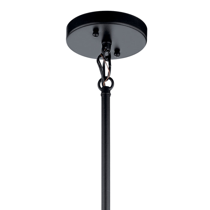 Kichler 52073BK One Light Pendant, Black
