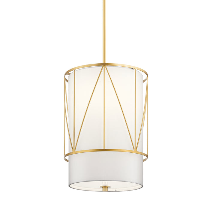 Kichler 52073CLG One Light Pendant, Classic Gold