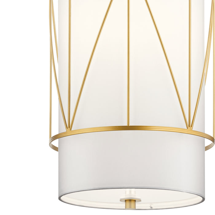 Kichler 52073CLG One Light Pendant, Classic Gold