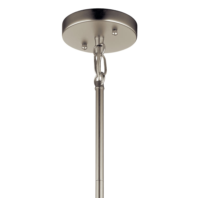 Kichler 52073SN One Light Pendant, Satin Nickel
