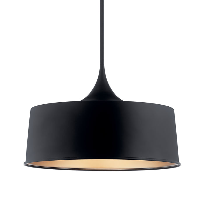 Kichler 52097BK One Light Pendant/Semi Flush, Black