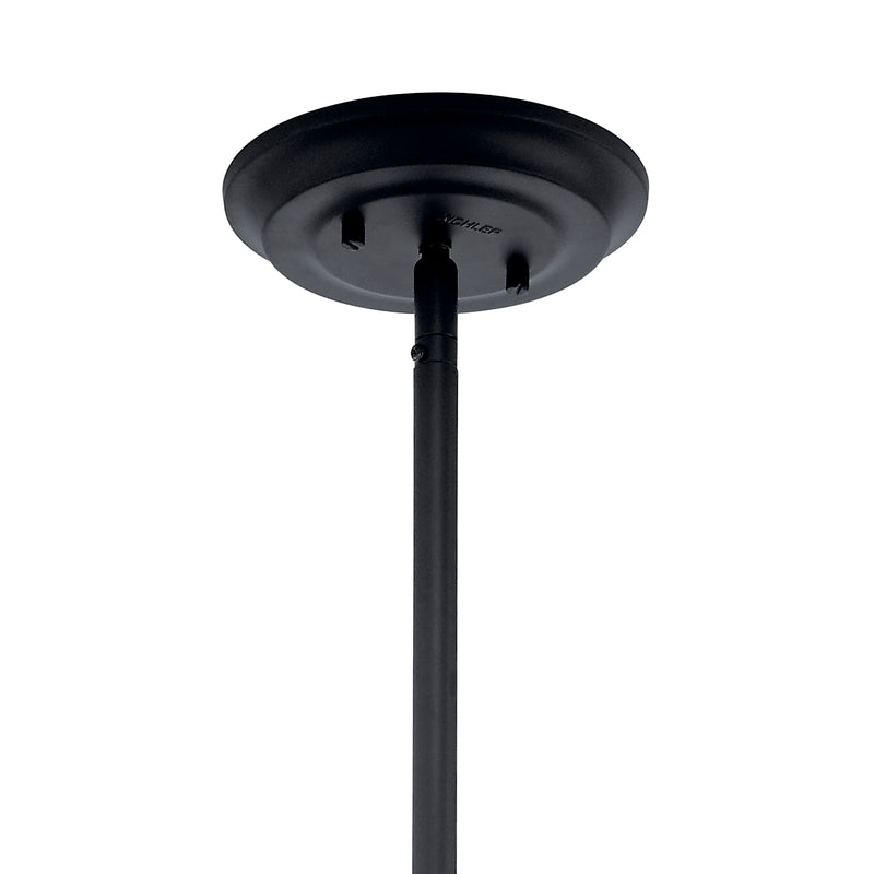 Kichler 52097BK One Light Pendant/Semi Flush, Black