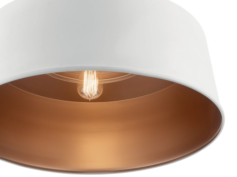 Kichler 52097WH One Light Pendant/Semi Flush, White