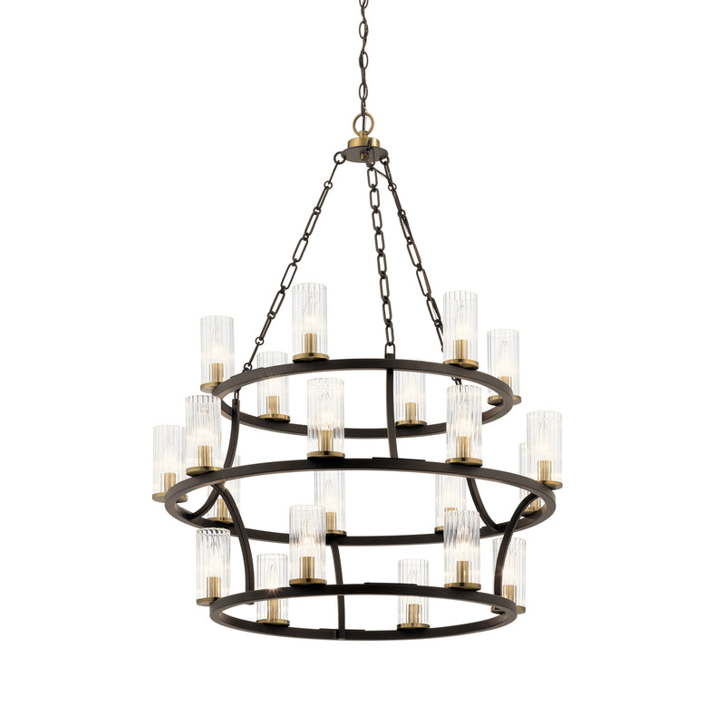 Kichler 52110OZ 21 Light Chandelier, Olde Bronze