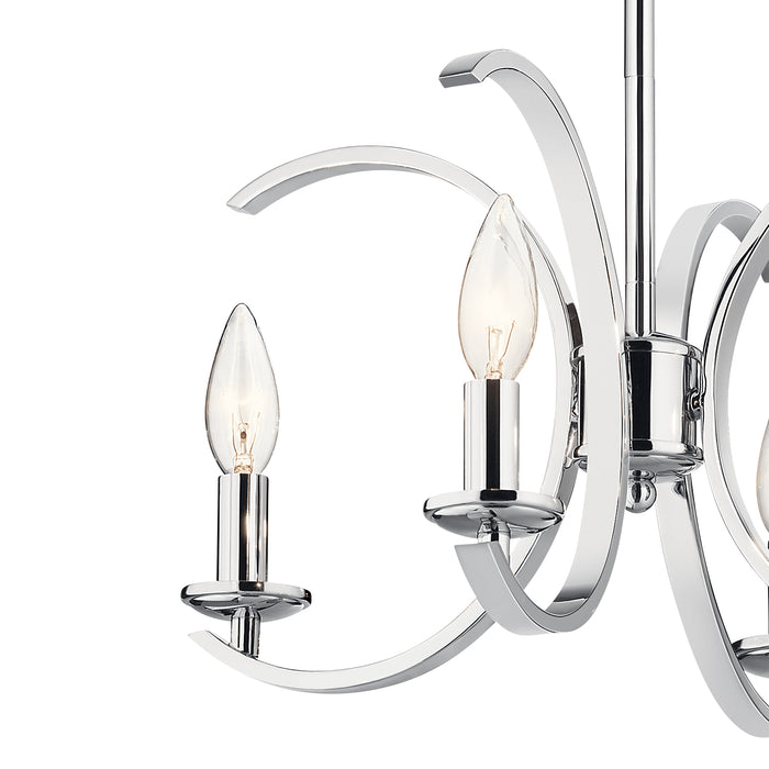 Kichler 52119CH Four Light Pendant/Semi Flush Mount, Chrome