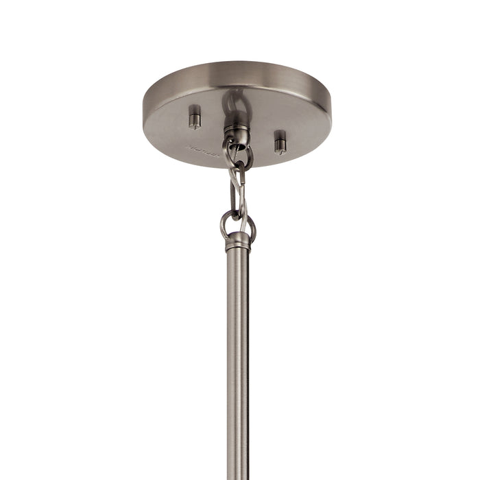 Kichler 52124CLP Four Light Foyer Pendant, Classic Pewter