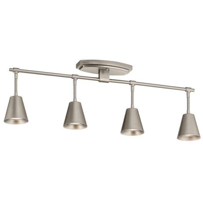 Kichler 52129SN Four Light Rail Light, Satin Nickel
