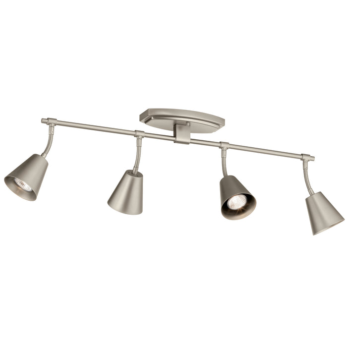 Kichler 52129SN Four Light Rail Light, Satin Nickel