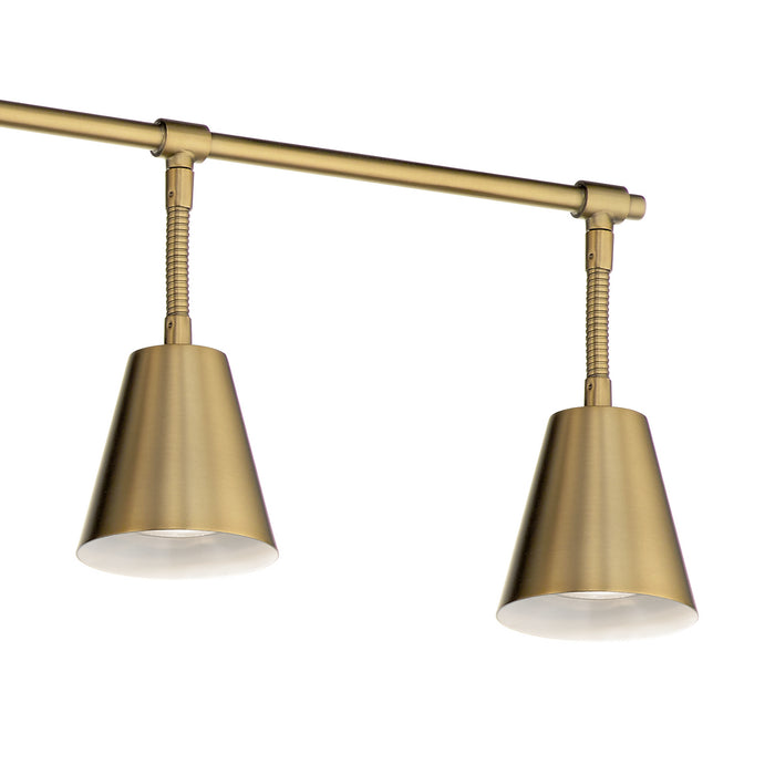 Kichler 52130BNB Six Light Rail Light, Brushed Natural Brass