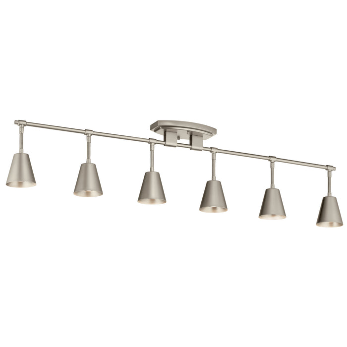 Kichler 52130SN Six Light Rail Light, Satin Nickel