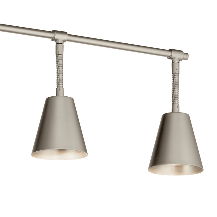 Kichler 52130SN Six Light Rail Light, Satin Nickel