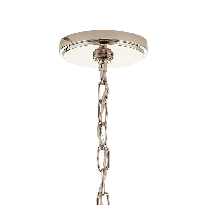 Kichler 52135PN Three Light Pendant, Polished Nickel