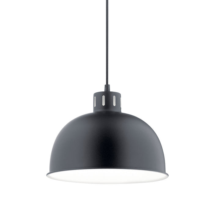 Kichler 52152BK One Light Pendant, Black