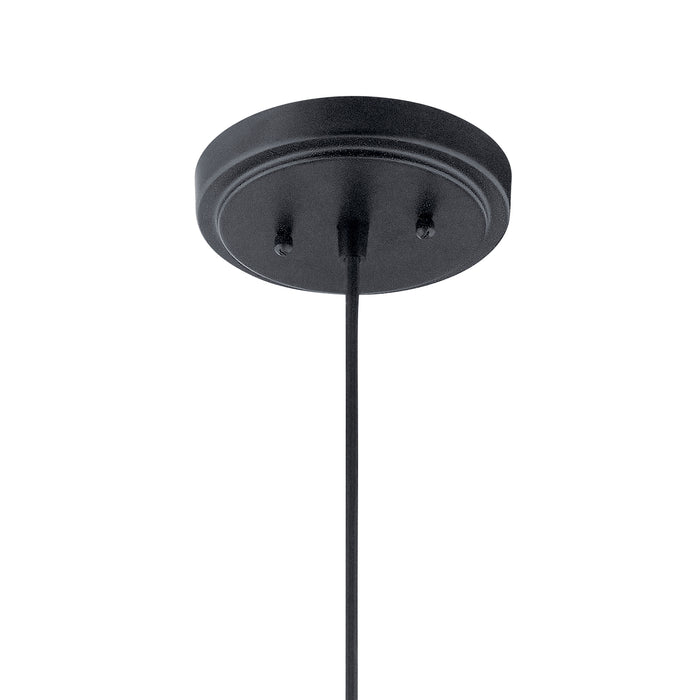 Kichler 52152BK One Light Pendant, Black