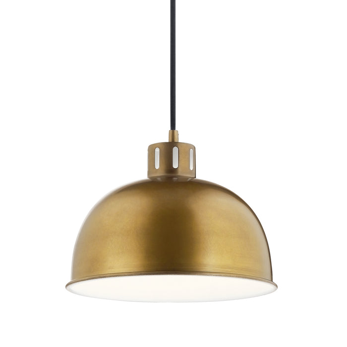 Kichler 52152NBR One Light Pendant, Natural Brass