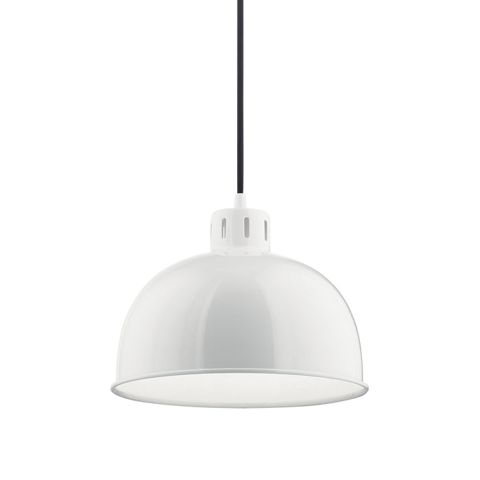 Kichler 52152WH One Light Pendant, White