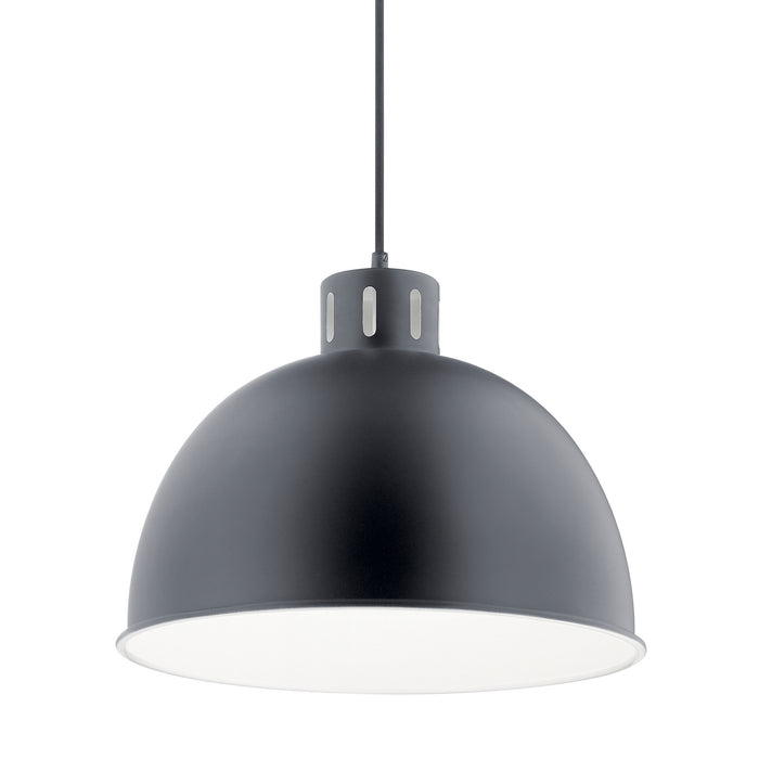 Kichler 52153BK One Light Pendant, Black