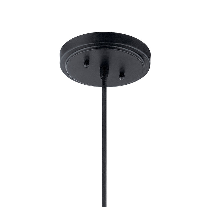 Kichler 52153BK One Light Pendant, Black