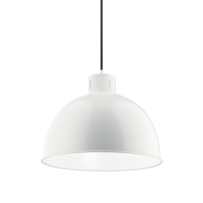 Kichler 52153WH One Light Pendant, White