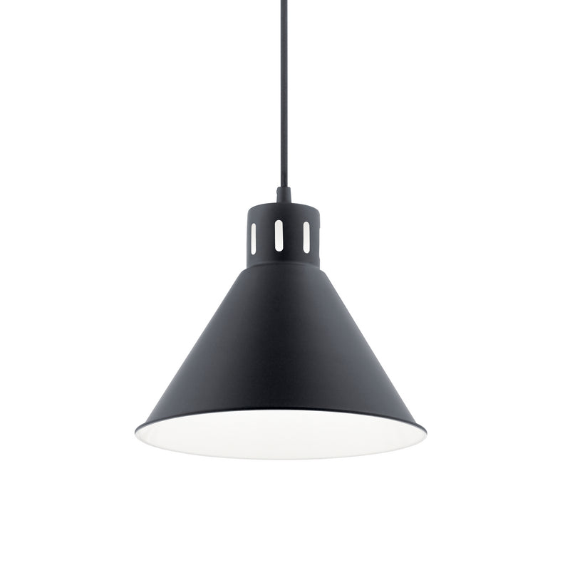 Kichler 52176BK One Light Pendant, Black