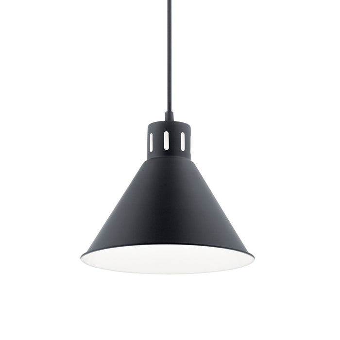 Kichler 52176BK One Light Pendant, Black