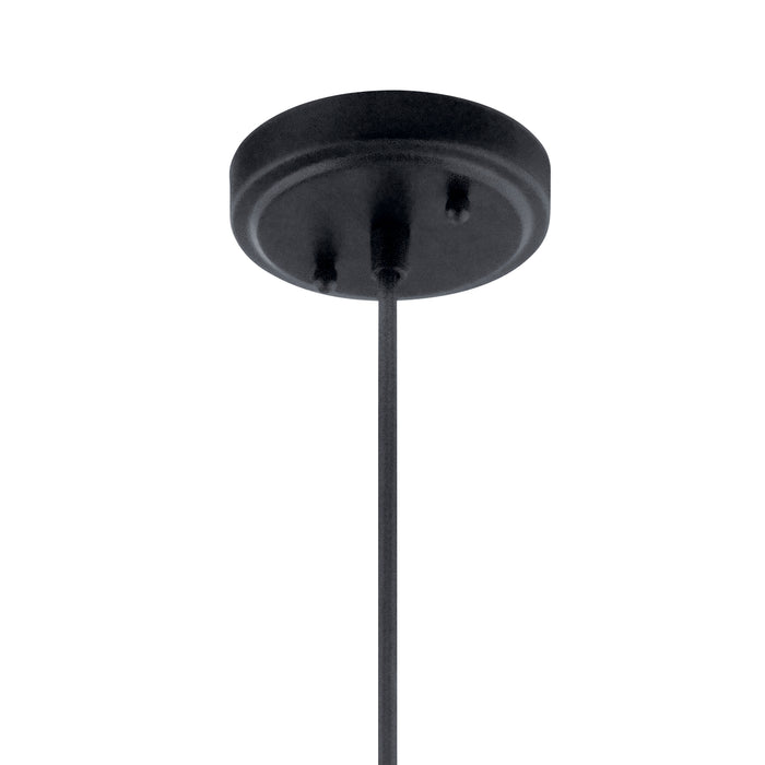 Kichler 52176BK One Light Pendant, Black