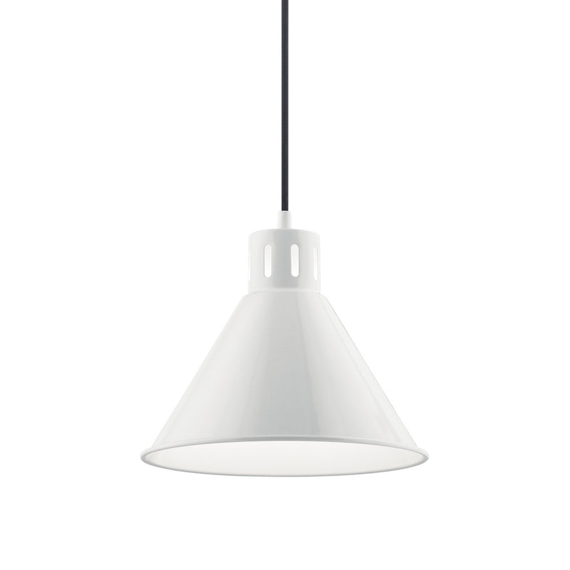 Kichler 52176WH One Light Pendant, White