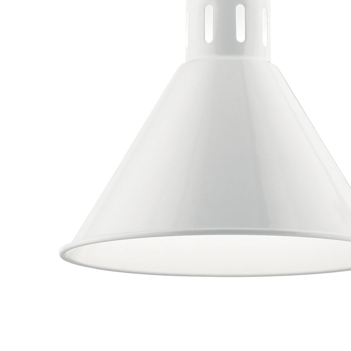 Kichler 52176WH One Light Pendant, White
