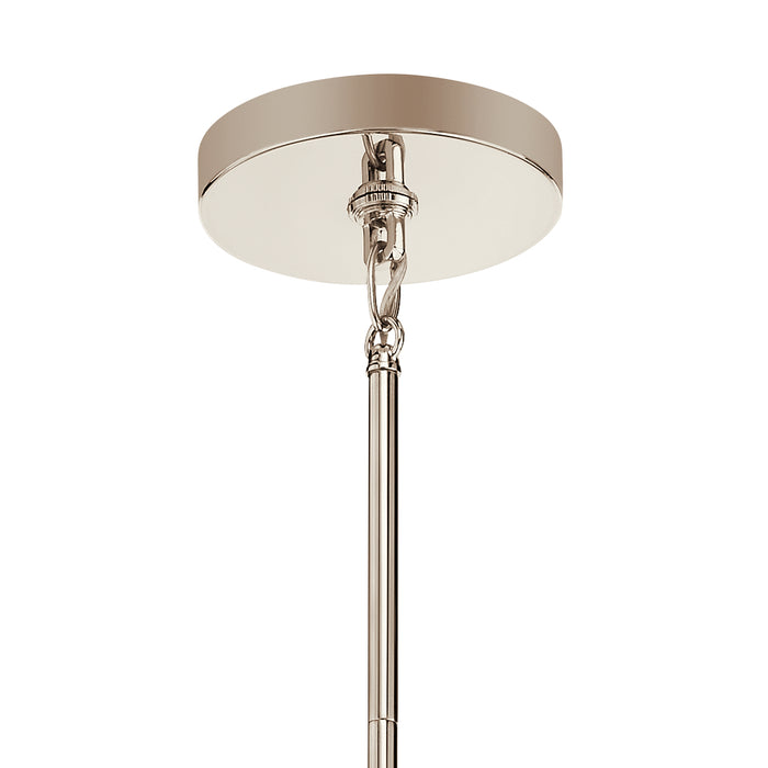 Kichler 52209PN Six Light Chandelier, Polished Nickel